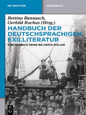 cover image of Handbuch der deutschsprachigen Exilliteratur